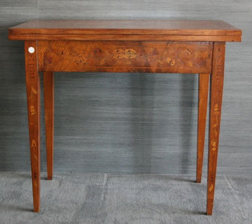 Precious Dutch inlaid game table from the late 1700s