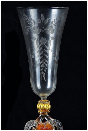 Murano glass chalice