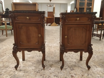 Pair of Louis Philippe bedside cabinet 