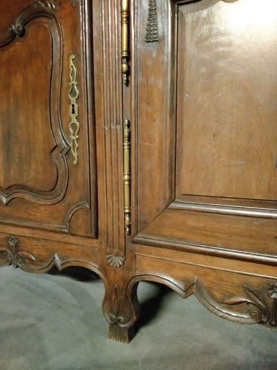 Antica credenza doppio corpo Provenzale, francia 1800 quercia