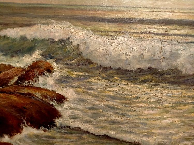 Quadro Il mare con gabbiani di Autore Sconosciuto - Paesaggi