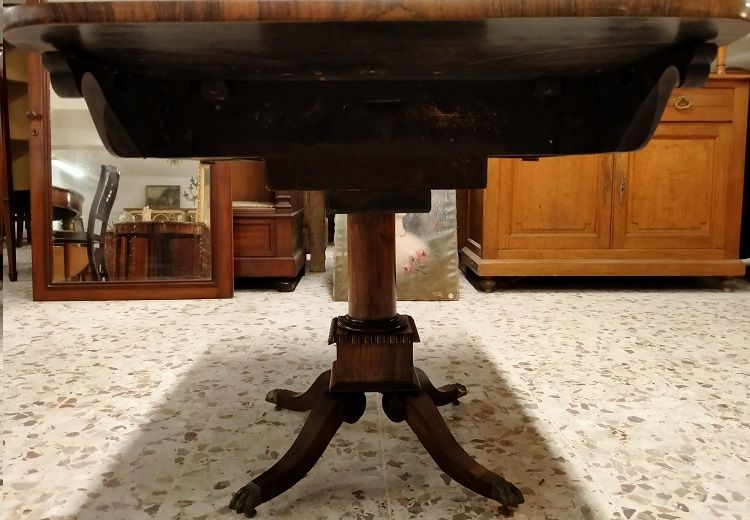Antico tavolino scrittoio in palissandro in stile Regency, del 1800 