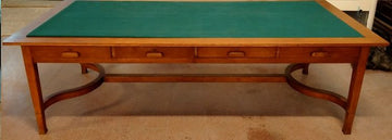 Antique large French Partners Desk in Deco style from 1900