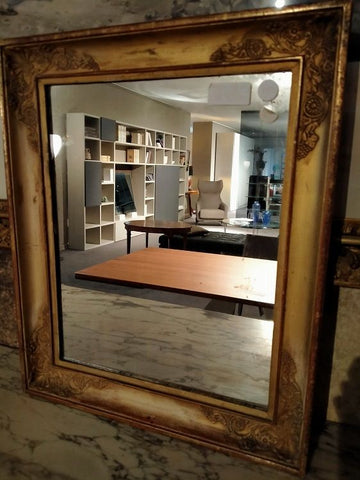 Empire style mirror with tray frame