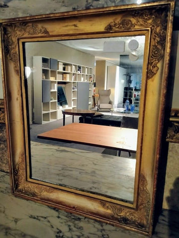 Empire style mirror with tray frame