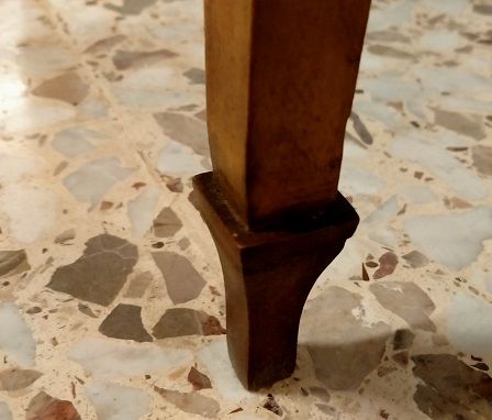 Antico tavolino toilette italiano Luigi XVI in legno di ciliegio 1700