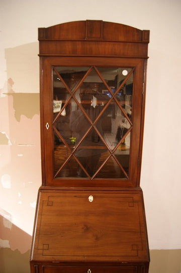 Antique small antique Bureau Bookcase from 1800 in Biedermeier style