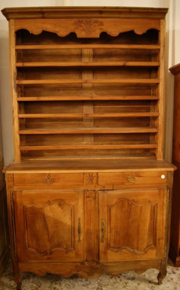Antique large French Provencal Cupboard  from 1800 in cherry wood