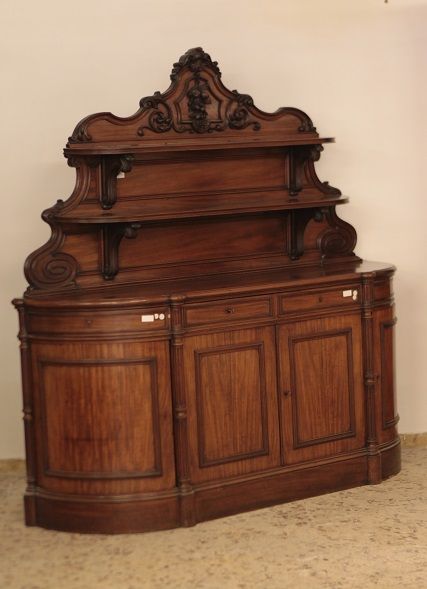 Antica piattaia credenza francese del 1800 stile Luigi Filippo 