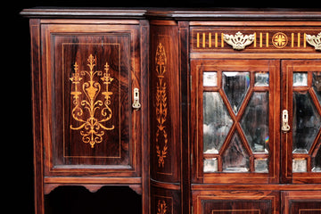 enfilade en palissandre à 4 portes de style victorien anglais des années 1800