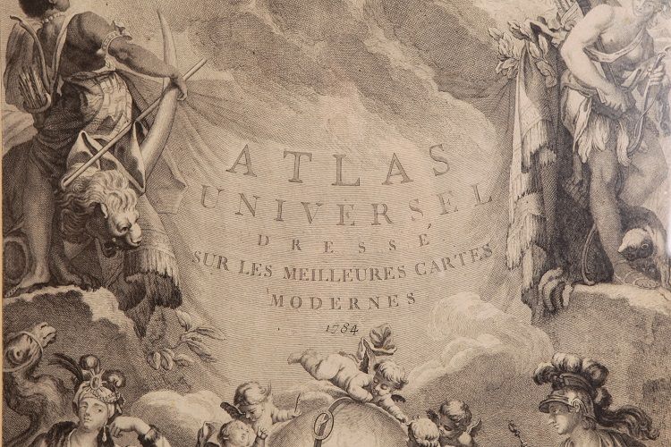 Antica stampa Atlas Universel dressè sur les meilleures cartes modernes