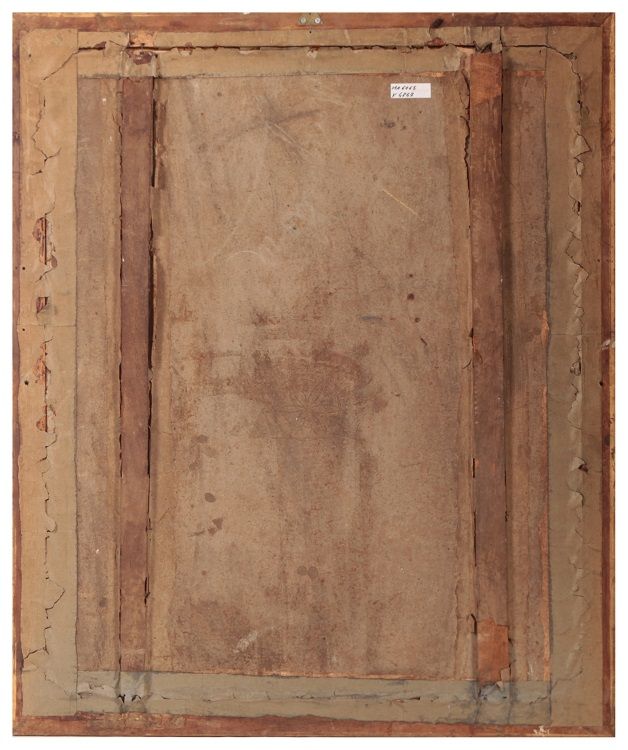 Antica stampa acquerellata francese del 1800 donna con bambini