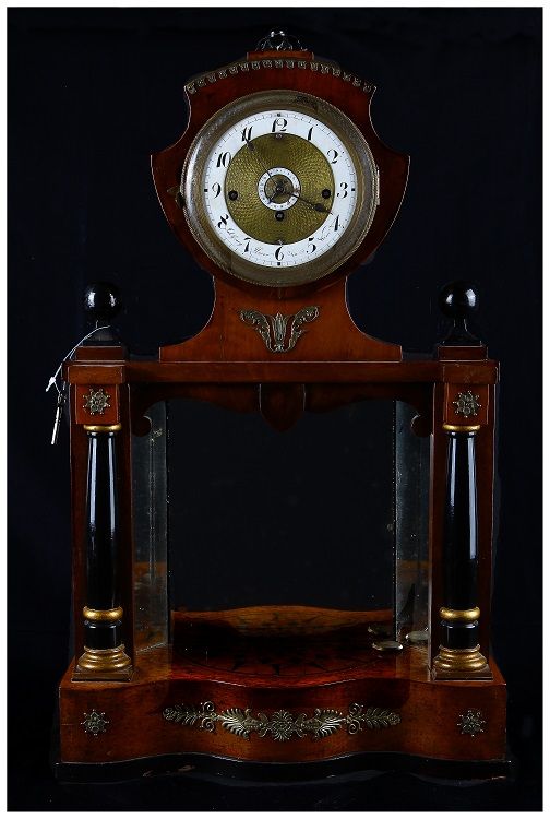 Orologio Biedermeier in legno