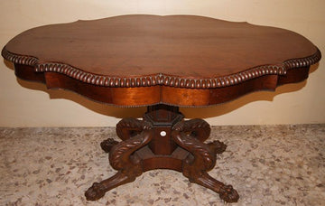 Empire coffee table in blond mahogany