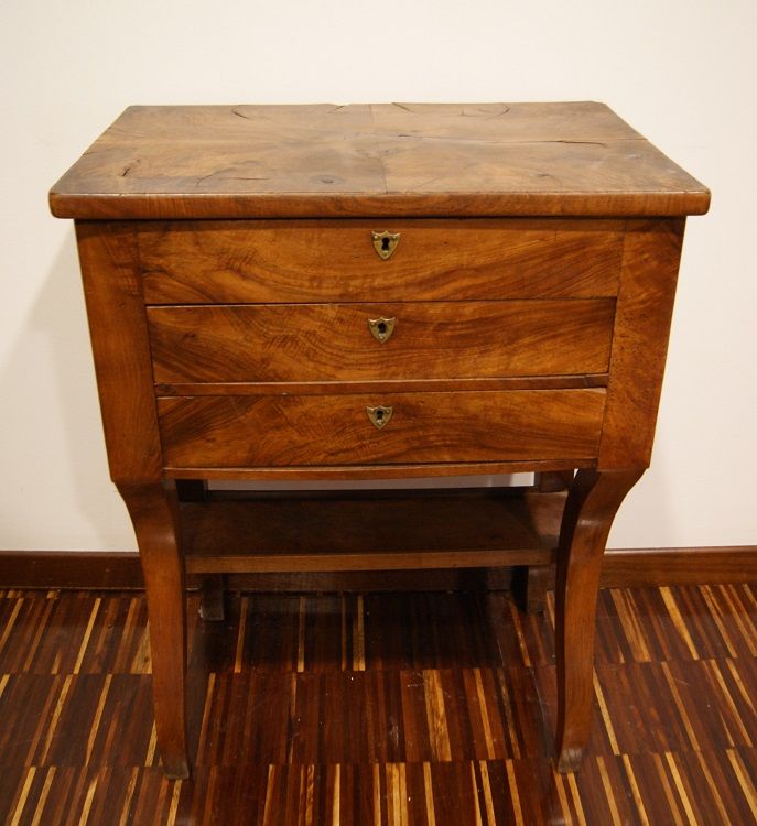 Antica toilette francese del 1800 stile Direttorio in legno di noce