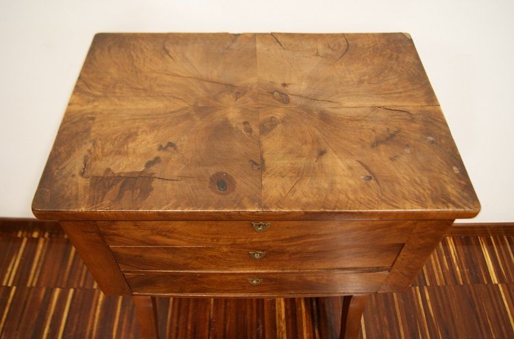 Antica toilette francese del 1800 stile Direttorio in legno di noce