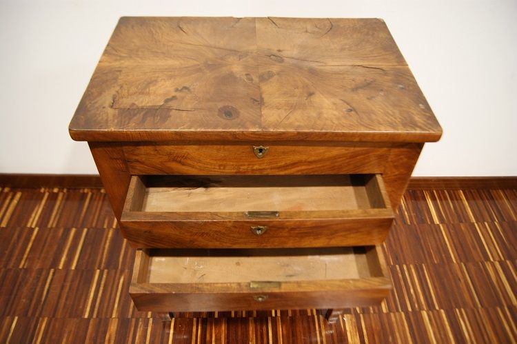 Antica toilette francese del 1800 stile Direttorio in legno di noce
