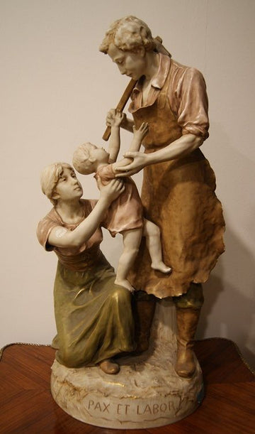 Grande scultura in porcellana Royal Dux Bohemia