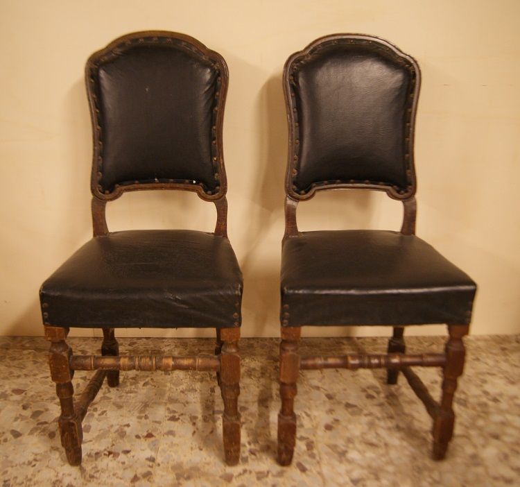 Antiche sedie italiane del 1700 a rocchetto