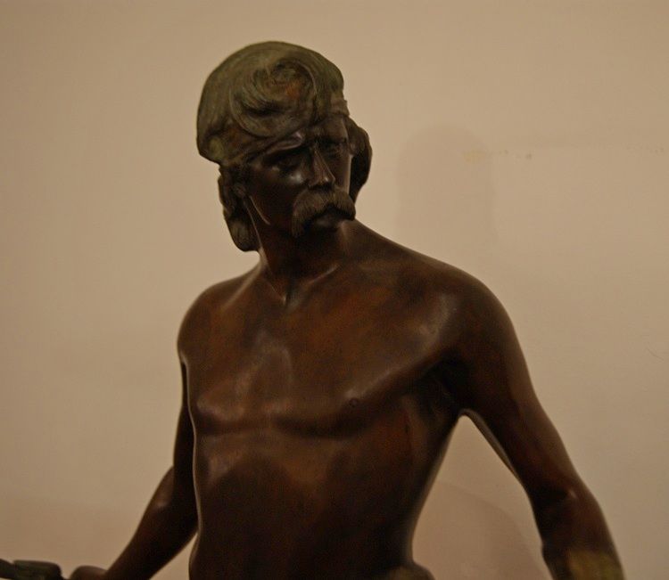 Antica scultura in bronzo di A. De Luca