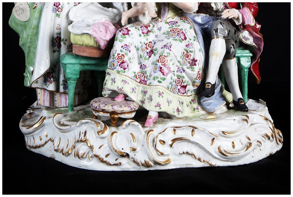 Antiche statuine in porcellana antica tedesca di Meissen del 1900