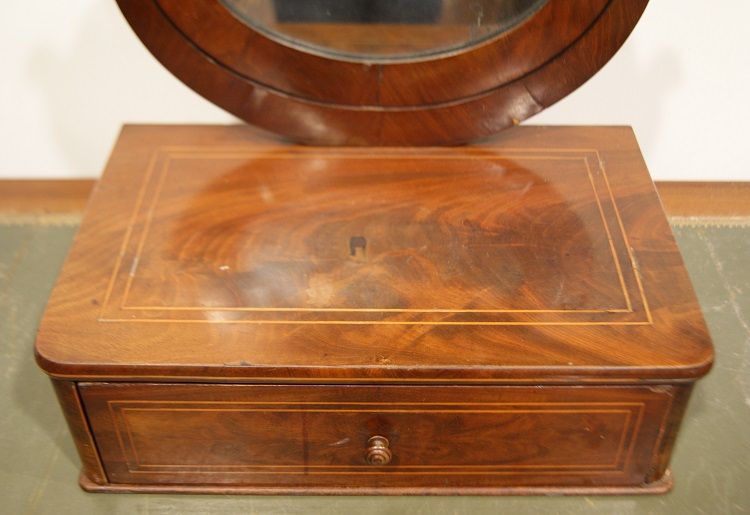 Antica specchiera oscillante francese del 1800 Carlo X
