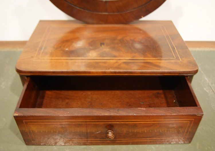 Antica specchiera oscillante francese del 1800 Carlo X
