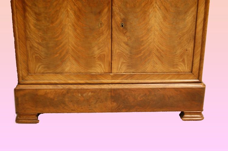 Antico secretaire francese stile Impero del 1800 con marmo