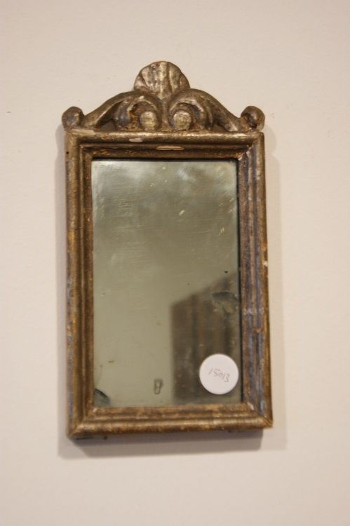 Tris di antiche piccole specchiere italiane del 1700