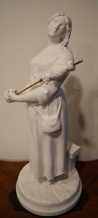 Antique porcelaine biscuit française "Jeune Femme"