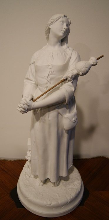 Antica porcellana francese biscuit "Giovane Donna"