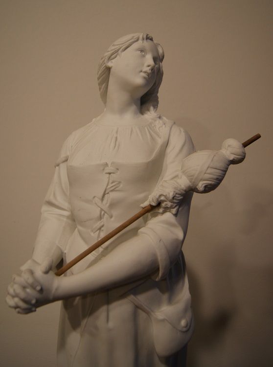 Antica porcellana francese biscuit "Giovane Donna"