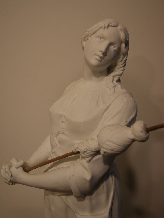 Antica porcellana francese biscuit "Giovane Donna"