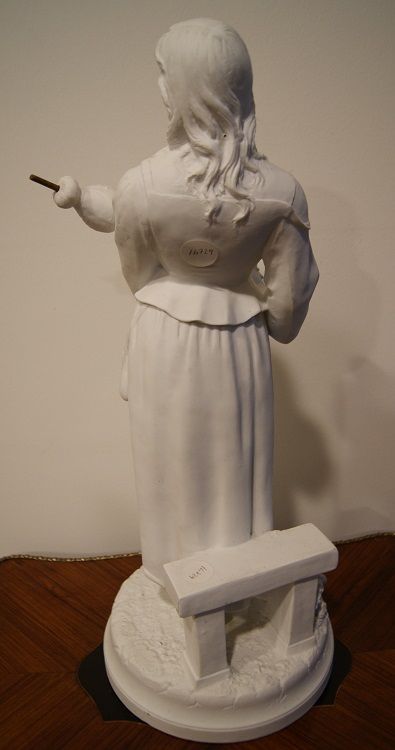 Antica porcellana francese biscuit "Giovane Donna"
