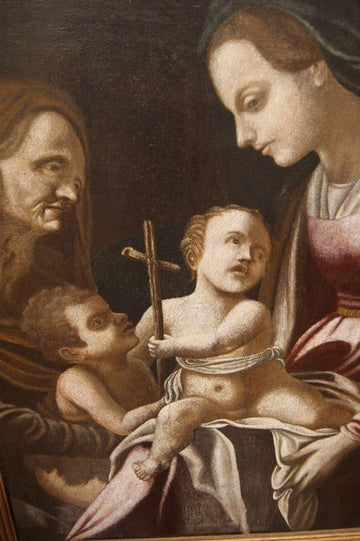 Huile sur toile Madone avec l'Enfant de Bartolomeo Schedoni, cercle de 1600