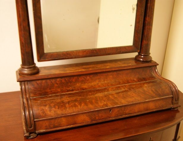 Antica specchiera oscillante del 1800