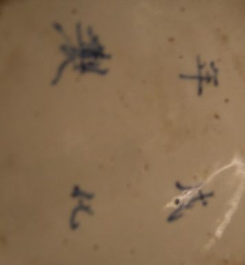 Antica putisce di inizio 1800 in porcellana cinese decorata