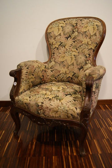 Antique mahogany armchair from the 1800s French Louis Philippe