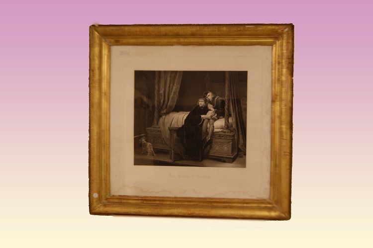 Stampe francesi antiche del 1800 - Les enfans d' Edouard