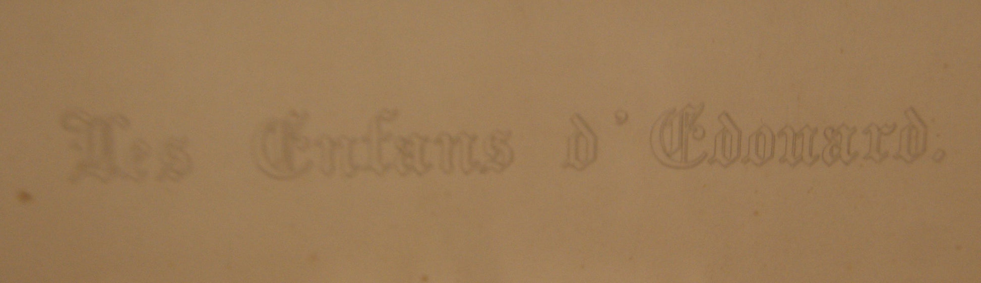 Stampe francesi antiche del 1800 - Les enfans d' Edouard