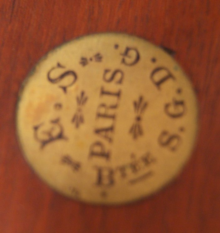 Antico tavolino da gioco francese del 1800 con bronzi
