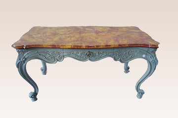 Table de milieu ancienne laquée de 1800 Louis XV