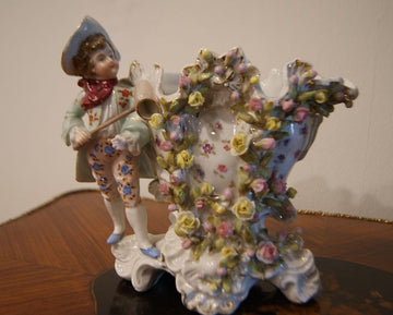 Jars with Meissen porcelain characters