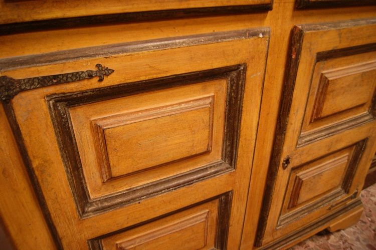 Antica credenza rustica laccata - Mobili Antichi - 1900