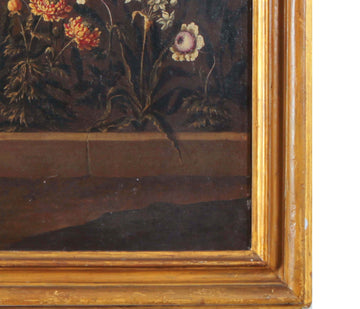 Nature morte à l'huile sur toile de Paolo Paoletti datant de 1600