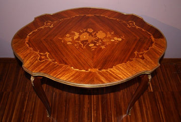 Tavolino in bois de violette Luigi XV