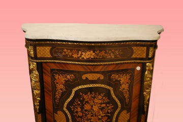 French Louis XV sideboard from 1800 inlaid and bronzes