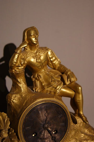 Orologio Impero in bronzo 
