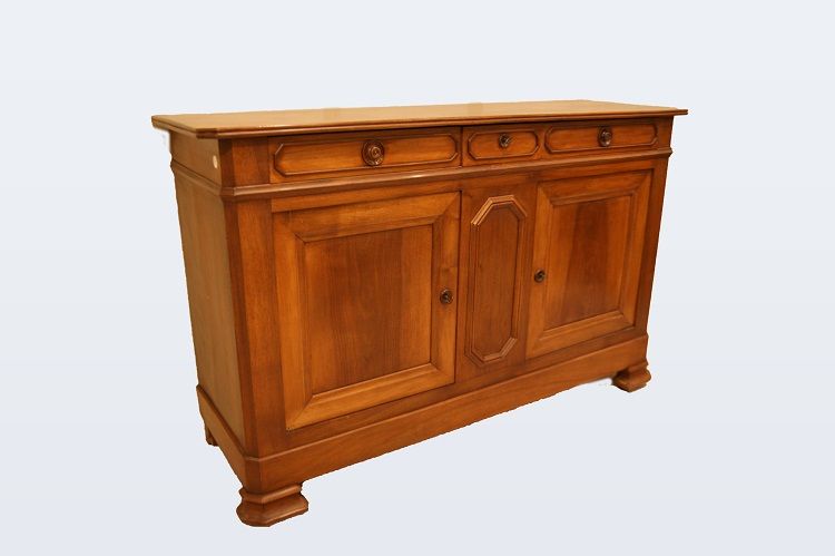 Credenza antica del 1800 francese in noce Luigi Filippo 