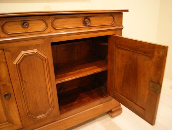 Credenza antica del 1800 francese in noce Luigi Filippo 